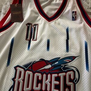 Classic White and Red Rockets Jersey Yao Ming